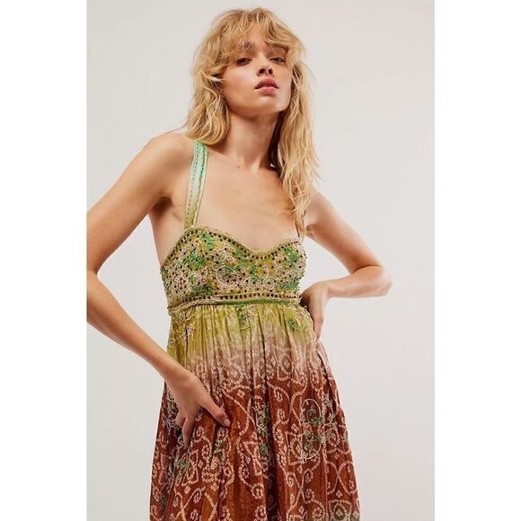 Free People Into The Nights Maxi Dress Size XS - Picture 3 of 6